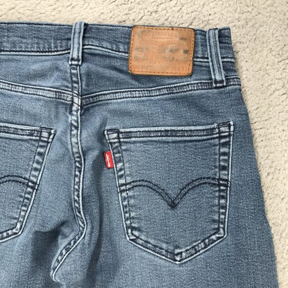 LEVIS 512 Jeans Mens 28x30 (Tag 28x32) Slim Taper Fit Stretch Premium Denim "E" - Picture 4 of 16